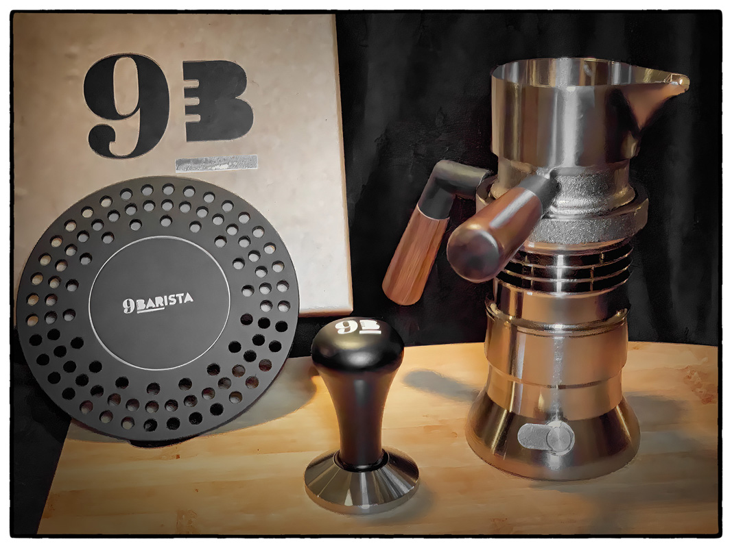 9Barista Unit with Tamp and heat Transfer Plate