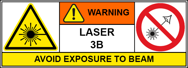 Class 3B Laser Labels