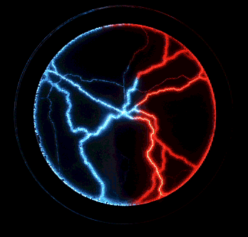 Blue-Red LuminGlass